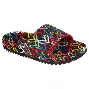 Sketchers Bobs JGoldcrown Collab‎ Women’s Pop up 2- Love and Summer heart slides
